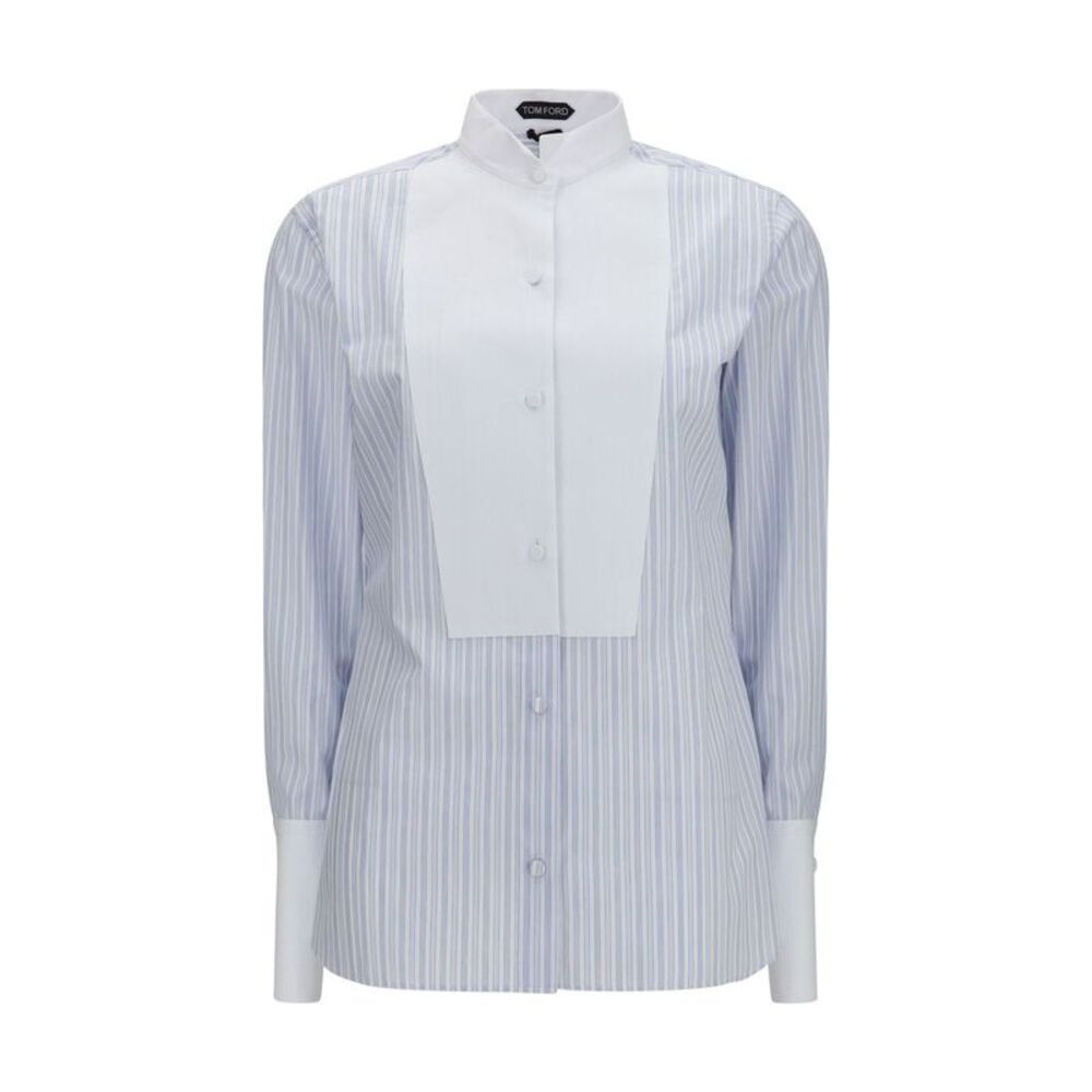 Tom Ford Blue Cotton Pattern Women's Shirt